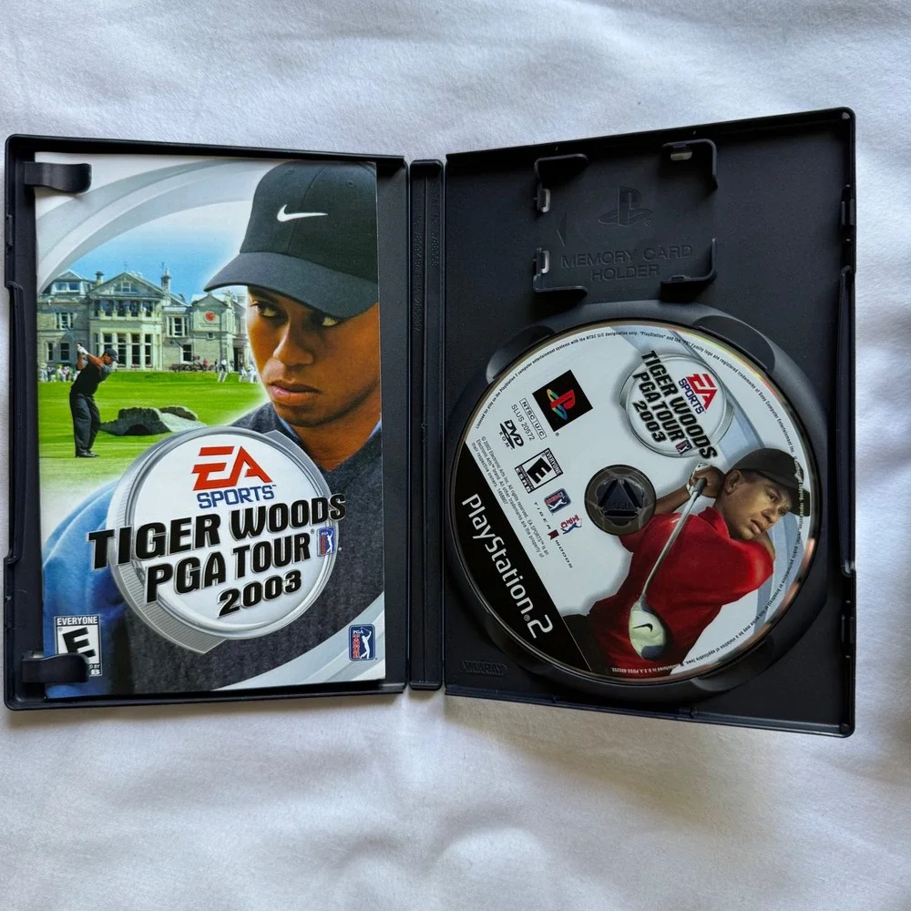 EA Sports PS2 Bundle Tiger Woods PGA Tour 2003 & MVP Baseball 2005 CIB Games